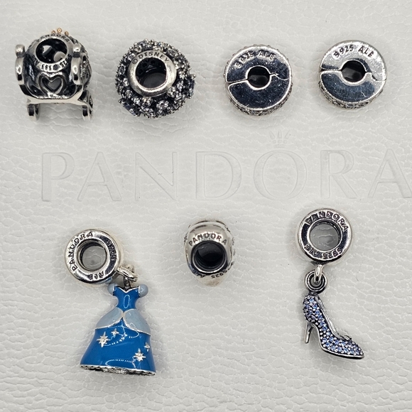 💫Authentic Pandora DISNEY CINDERELLA BRACELET 8pc GIFT SET 🎁 - Picture 10 of 10